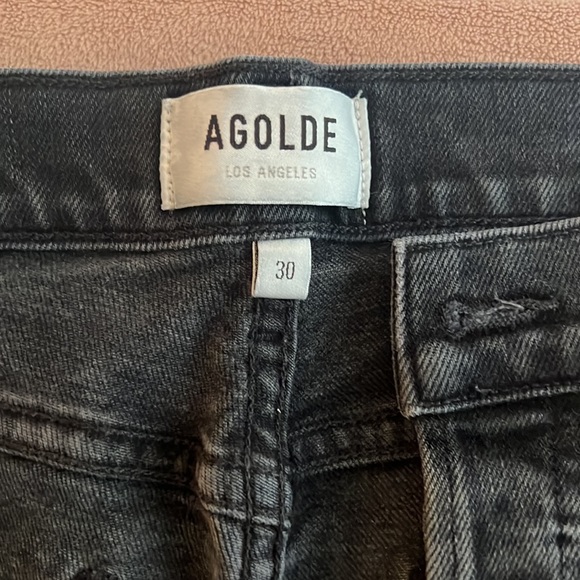 High Rise Button up Agolde jeans - Picture 3 of 4